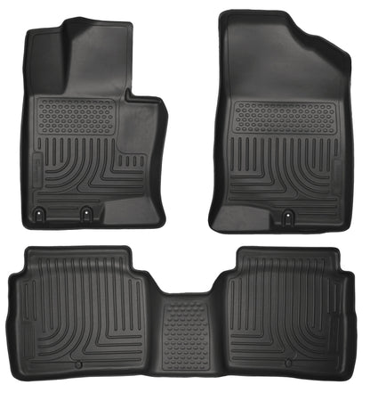 Husky Liners 11-14 Kia Optima Weatherbeater Black Front & 2nd Seat Floor Liners