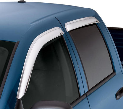 AVS 98-18 Lincoln Navigator Ventvisor Outside Mount Front & Rear Window Deflectors 4pc - Chrome