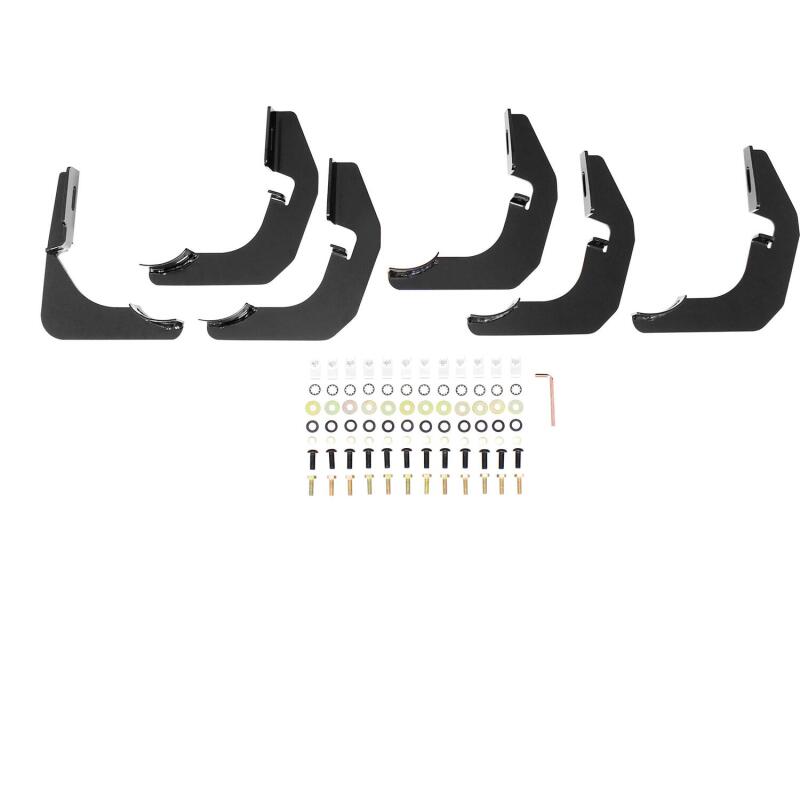 Westin 2014-2018 Chevrolet/GMC Silverado Sierra 1500 Dbl Cab PRO TRAXX 4 Oval Nerf Step Bars - Black