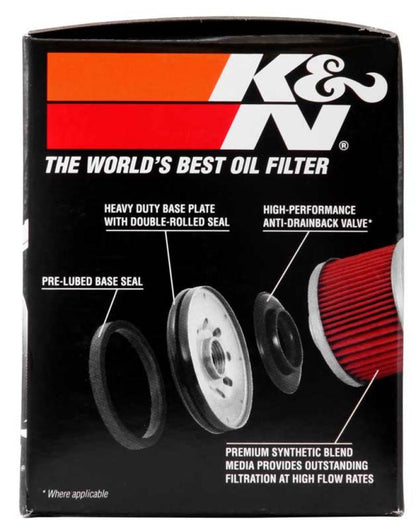 K&N Honda / Kawasaki / Yamaha / Polaris / Victory 2.688in OD x 3.344in H Oil Filter