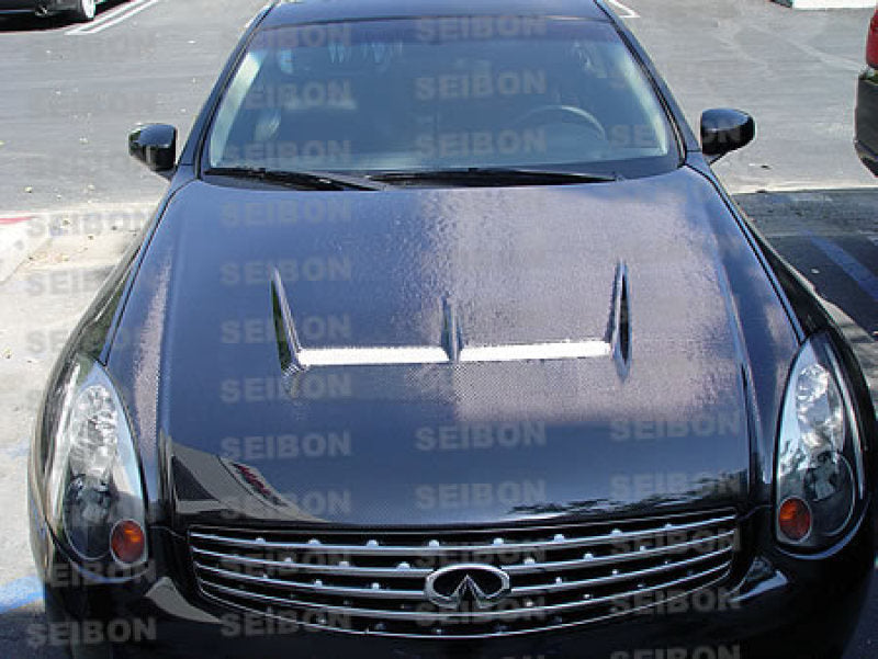 Seibon 03-07 Infiniti G35 Coupe JS Carbon Fiber Hood