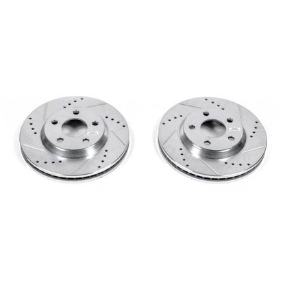 Power Stop 2005 Buick LeSabre Front Evolution Drilled & Slotted Rotors - Pair