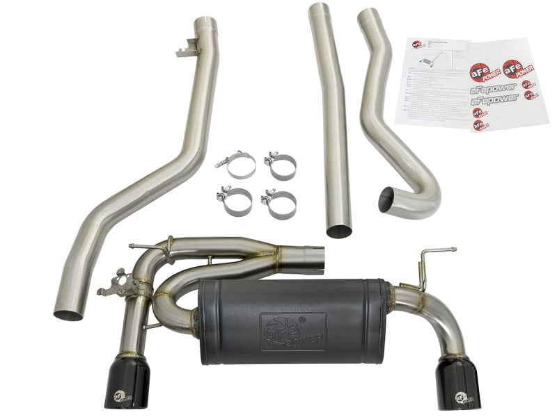 aFe MACHForce XP Exhausts Cat-Back SS 16-17 BMW 340i/iX 440i/iX (F3X) L6-3.0L (B58) w/Black Tips