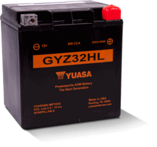 Yuasa GYZ32HL High Performance Maintenance Free AGM 12-Volt Battery