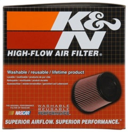 K&N Filter Universal Rubber Filter 3in Flange ID 6in Base OD 5.125in Top OD 5in Height