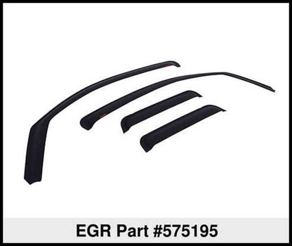 EGR 07-12 Toyota Tundra Crew Max In-Channel Window Visors - Set of 4 - Matte (575195)