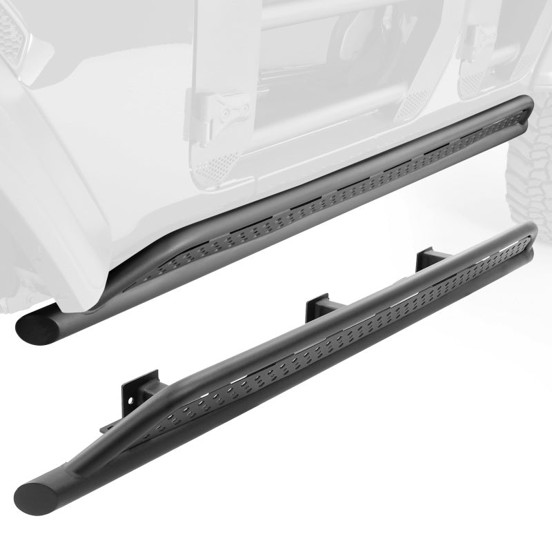 Go Rhino 18-23 Toyota Tacoma 4Door Frame Mount Sliders - Textured Black