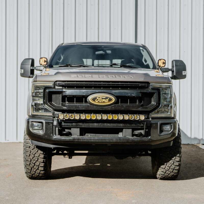 KC HiLiTES 2017+ Ford Super Duty Front Bumper Light Bar Mount For 40in Flex Era LED Light Bar