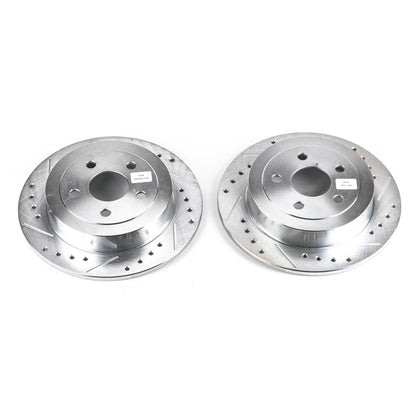 Power Stop 95-00 Chrysler Cirrus Rear Evolution Drilled & Slotted Rotors - Pair