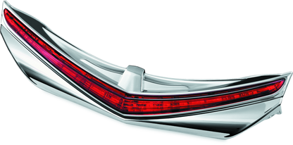 Kuryakyn L.E.D. Rear Fender Tip 12-17 GL1800 Chrome Red Lens