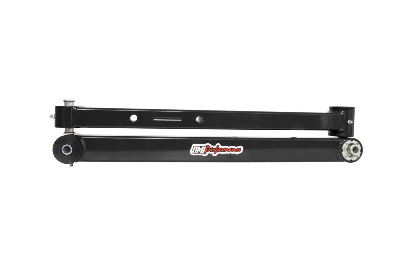 UMI 78-96 GM B-Body Boxed Extended Length Lower Control Arms w/Poly Bushings - Black