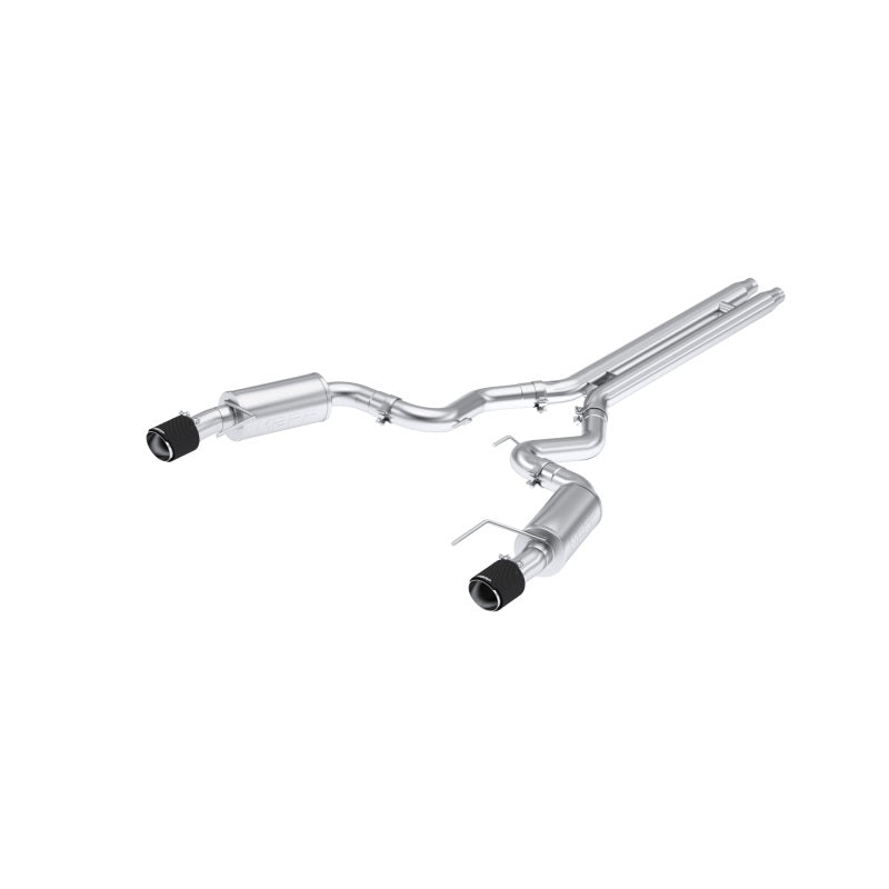 MBRP 2024 Ford Mustang GT S650, 5.0L 3inCat-Back Dual Split Rear with Carbon Fiber Tips (Street)