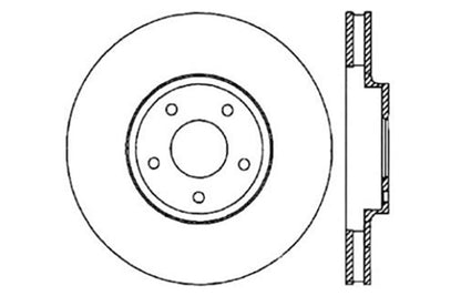 StopTech 06-07 350Z / 05-07 G35 exp Sport/ 06-07 G35X SportStop Slotted & Drilled Front Left Rotor