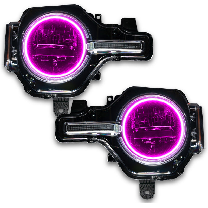 Oracle 2021 Ford Bronco Base Headlight LED Halo Kit - ColorSHIFT - w/ RF Controller SEE WARRANTY