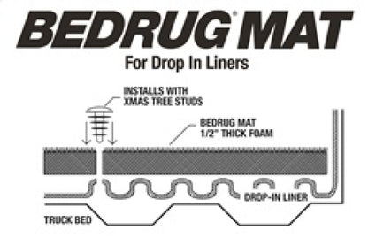 BedRug 2017+ Ford F-250/F-350 Super Duty 8ft Long Bed Drop-In Mat