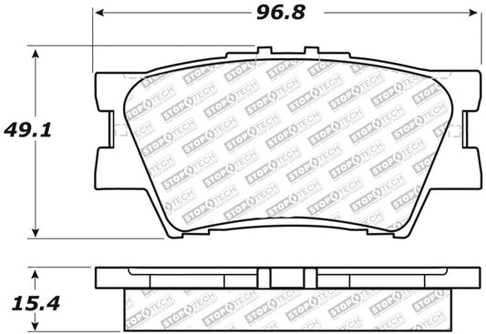 StopTech Street Select Brake Pads - Rear