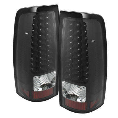 Xtune 03-06 Silverado 1500/2500 (Will Not Fit Stepside) LED Tail Lights Black ALT-ON-CS03-LED-BK