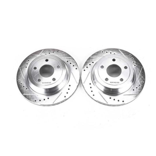 Power Stop 09-10 Chevrolet Cobalt Rear Evolution Drilled & Slotted Rotors - Pair