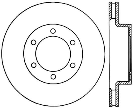 StopTech Power Slot 05-09 Toyota Tacoma/03-09 4 Runner Slotted Left Front Cryo Rotor