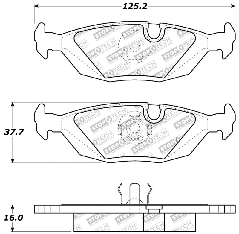 StopTech Performance Rear Brake Pads