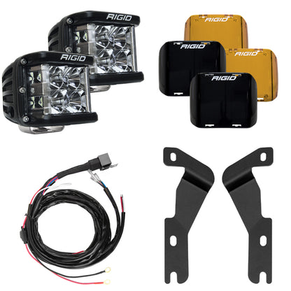 Rigid Industries 16-20 Toyota Tacoma A-Pillar Light Kit w/D-SS Flood