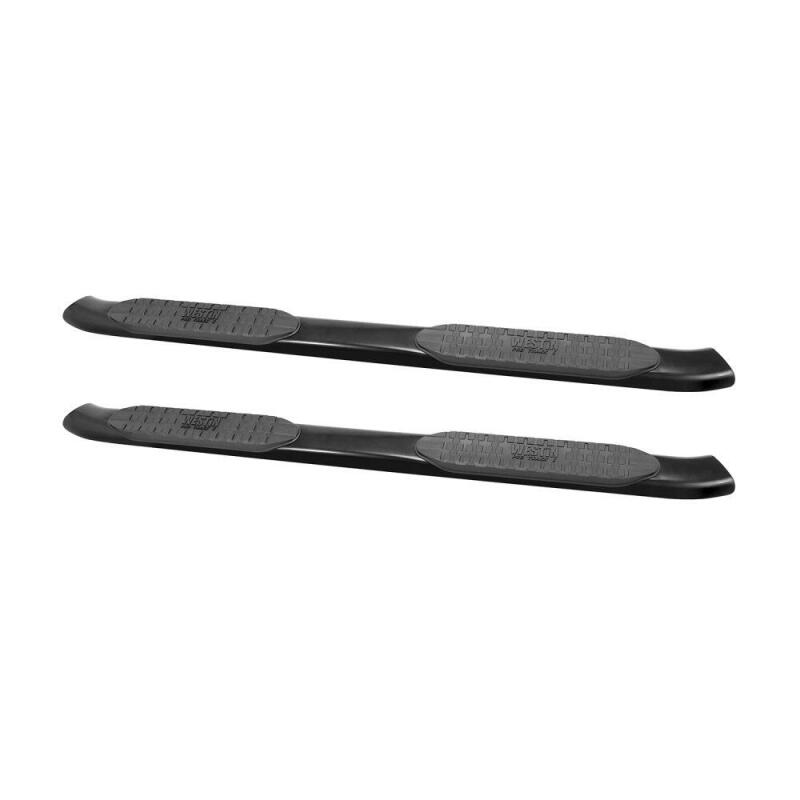 Westin 2007-2018 Toyota Tundra Double Cab PRO TRAXX 5 Oval Nerf Step Bars - Black