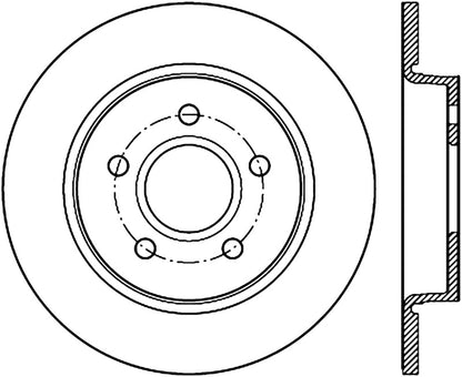 StopTech 13 Ford Focus ST Slotted Right Rear Rotor