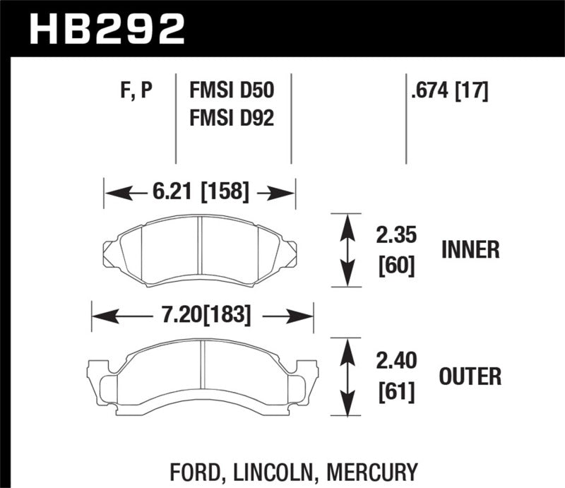 Hawk Super Duty Street Brake Pads