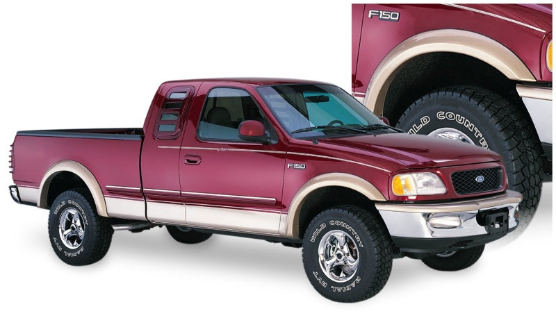 Bushwacker 97-03 Ford F-150 Extend-A-Fender Style Flares 2pc - Black