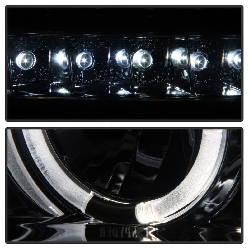 Spyder Toyota Tundra 07-13 Projector Headlights LED Halo LED Smke PRO-YD-TTU07-HL-SM