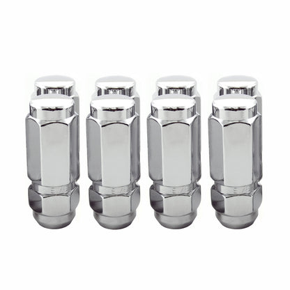 McGard Hex Lug Nut (Cone Seat / Duplex) 9/16-18 / 7/8 Hex / 2.5in. Length (8-Pack) - Chrome