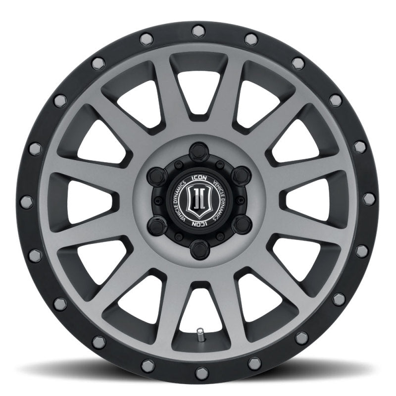 ICON Compression 18x9 5x150 25mm Offset 6in BS Titanium Wheel