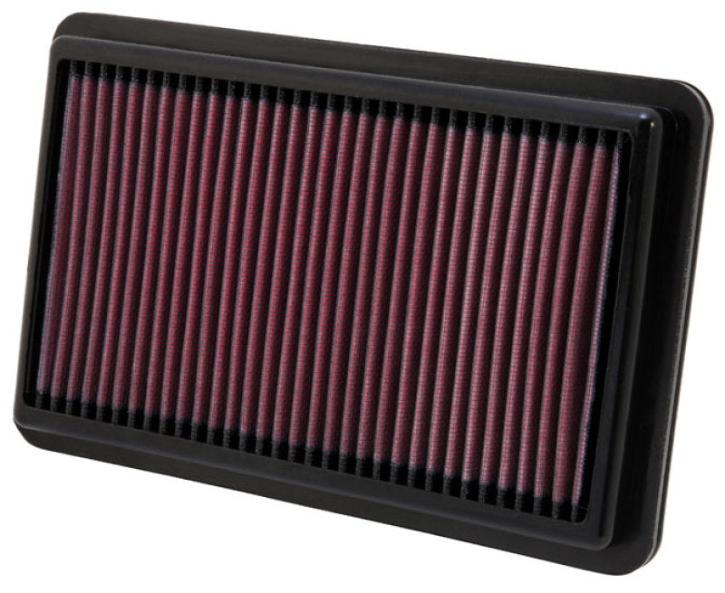 K&N Replacement Air Filter 10.188in O/S Length x 6.375in O/S Width x 1.063in H for 12 Honda Civic Si