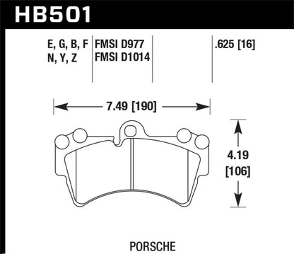 Hawk 07-10 Audi Q7 / 03-09 Porsche Cayenne / 04-09 VW Touareg DTC-60 Race Front Brake Pads