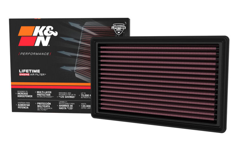 K&N 21-23 Toyota Yaris L3-1.0L Replacement Drop In Air Filter