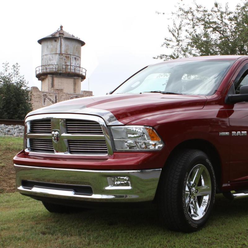 AVS 04-08 Ford F-150 Aeroskin Low Profile Hood Shield - Chrome