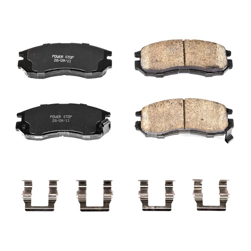 Power Stop 95-05 Chrysler Sebring Front Z17 Evolution Ceramic Brake Pads w/Hardware