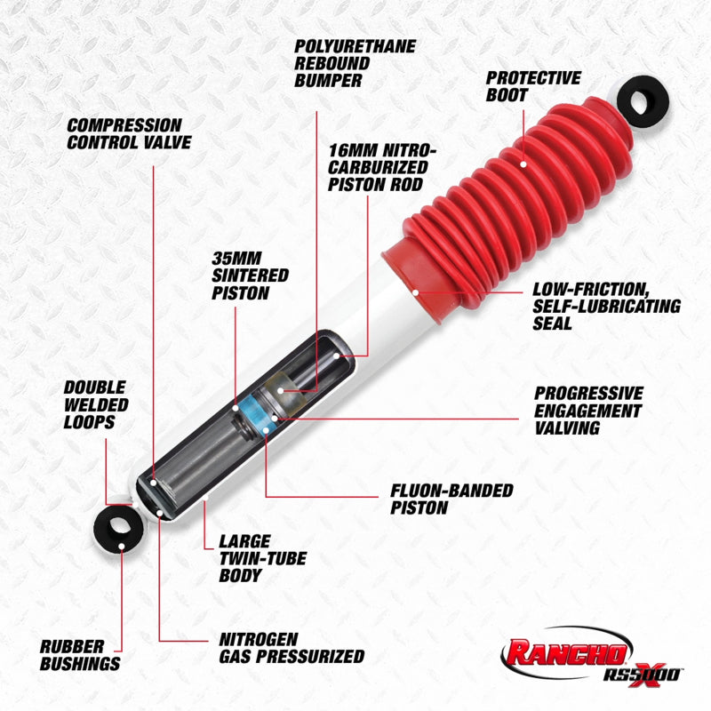 Rancho 90-02 Toyota 4Runner Rear RS5000X Shock