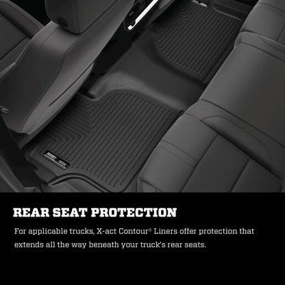 Husky Liners 08-15 Buick Enclave / 07-15 GMC Acadia X-Act Contour Black 2nd Seat Floor Liners