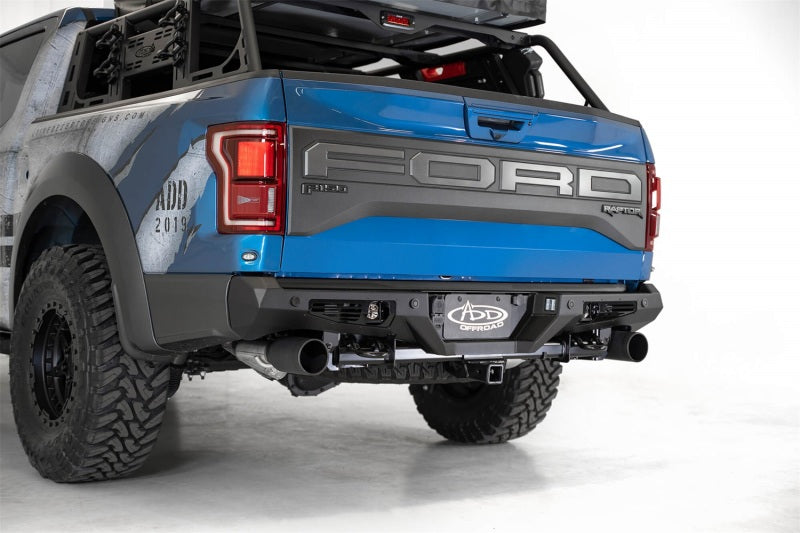 Addictive Desert Designs 17-20 Ford Raptor F-150 Bomber Rear Bumper w/ Backup Sensor Cutouts