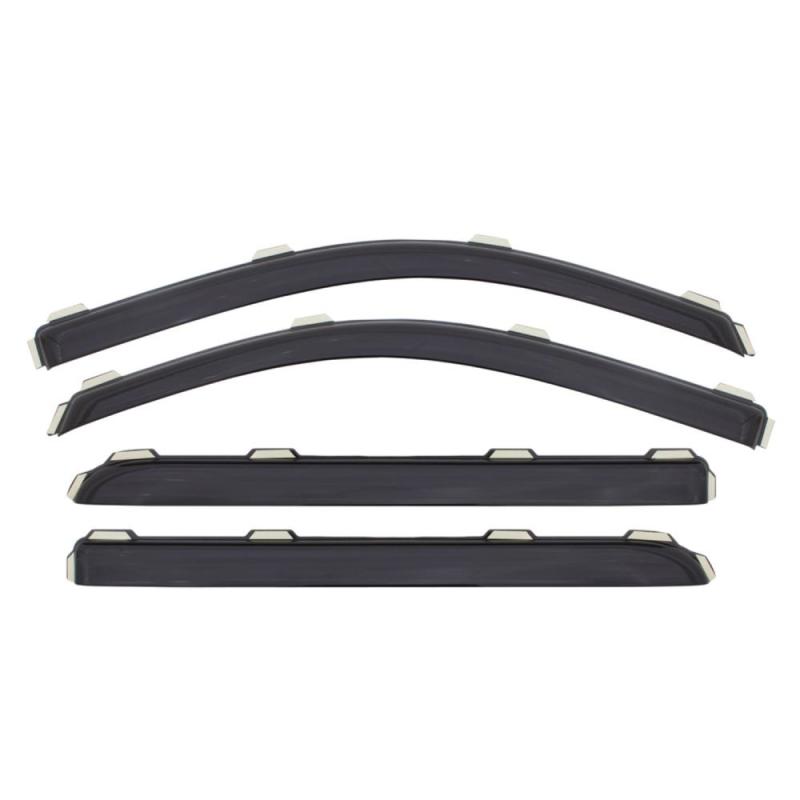 AVS 16-18 Kia Optima (Excl. Hybrid Models) Ventvisor Front & Rear Window Deflectors 4pc - Smoke