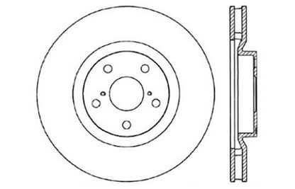 StopTech 93-98 Toyota Supra Turbo Drilled Left Front Rotor