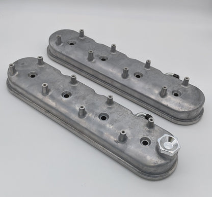 Granatelli 96-22 GM LS Tall Valve Cover w/Integral Angled Coil Mounts - Cast Finish