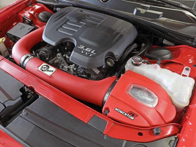 aFe Momentum GT Dry S Stage-2 Intake System 11-15 Dodge Challenger/Charger V6-3.6L (Red)