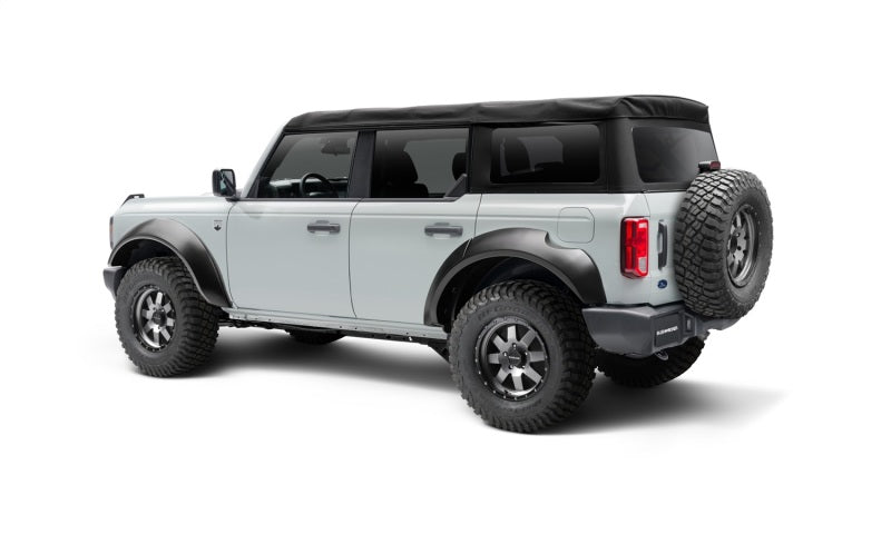 Bushwacker 2021+ Ford Bronco 4-Door Extend-A-Flares 4pc - Black