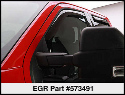 EGR 15-23 Ford F150 Crew Cab In-Channel Window Visors - Set of 4 (573491)