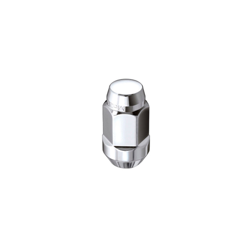 McGard Hex Lug Nut (Cone Seat Bulge Style) M14X1.5 / 22mm Hex / 1.635in. Length (4-Pack) - Chrome