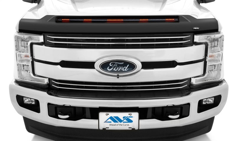 AVS 17-22 Ford F-250/F-350/F-450/F-550 Super Duty Low Profile Aeroskin Lightshield Pro - Black