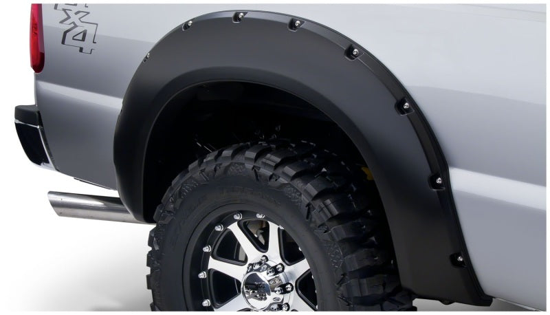 Bushwacker 08-10 Ford F-250 Super Duty Styleside Pocket Style Flares 4pc 81.0/96.0in Bed - Black